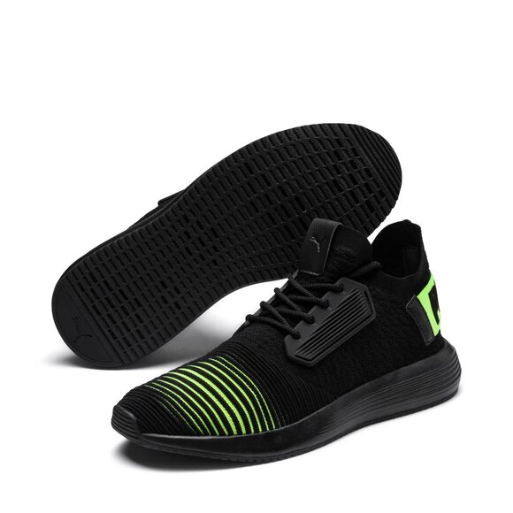 Puma Uprise Color Shift Black Lime-punch Lace Up Sneakers Men's Size US 9 EUR 42 - Picture 4 of 13